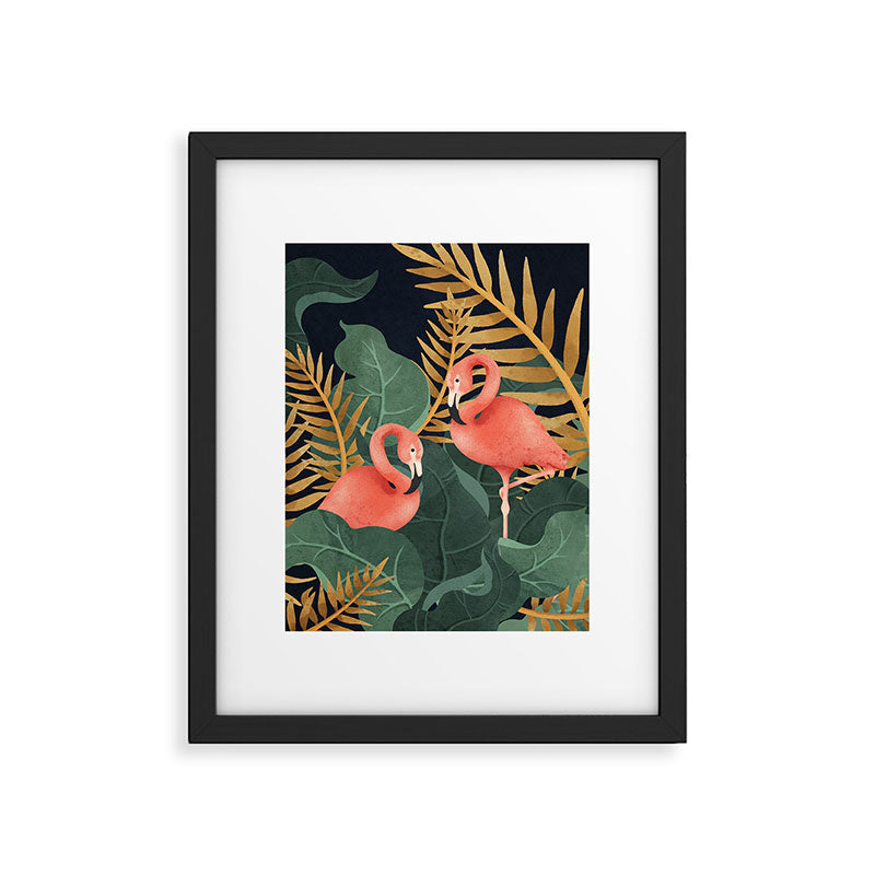 Two Flamingos Framed Art Print Gallery Image 5