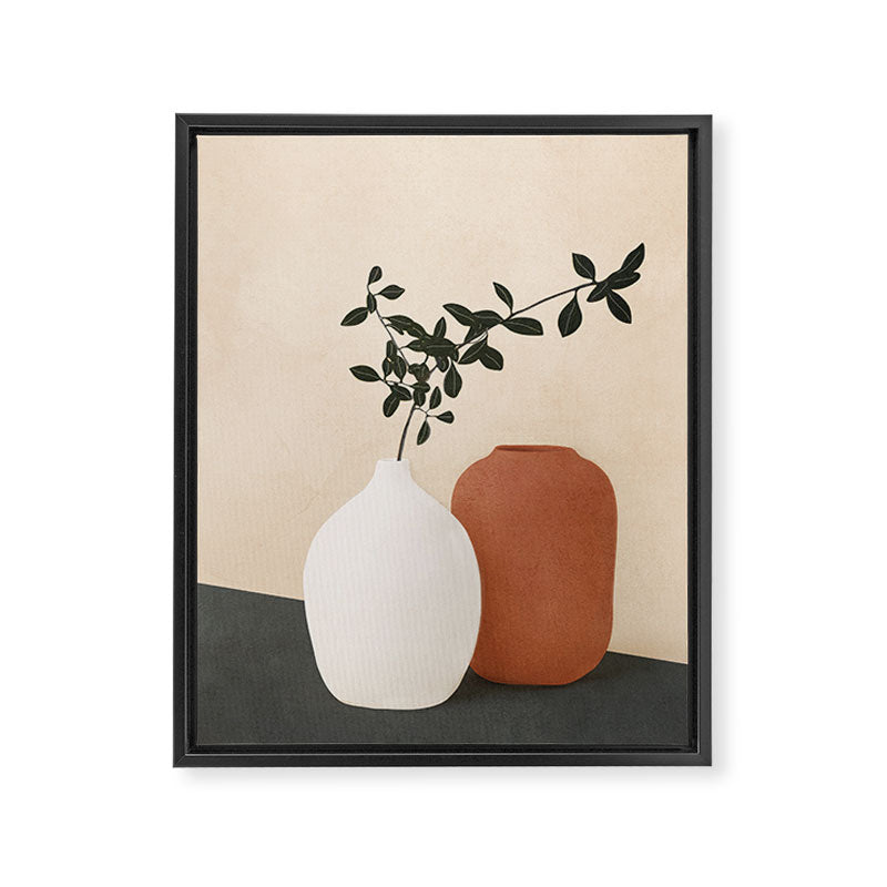 Vase Design 5 Framed Canvas Print Gallery Image 8