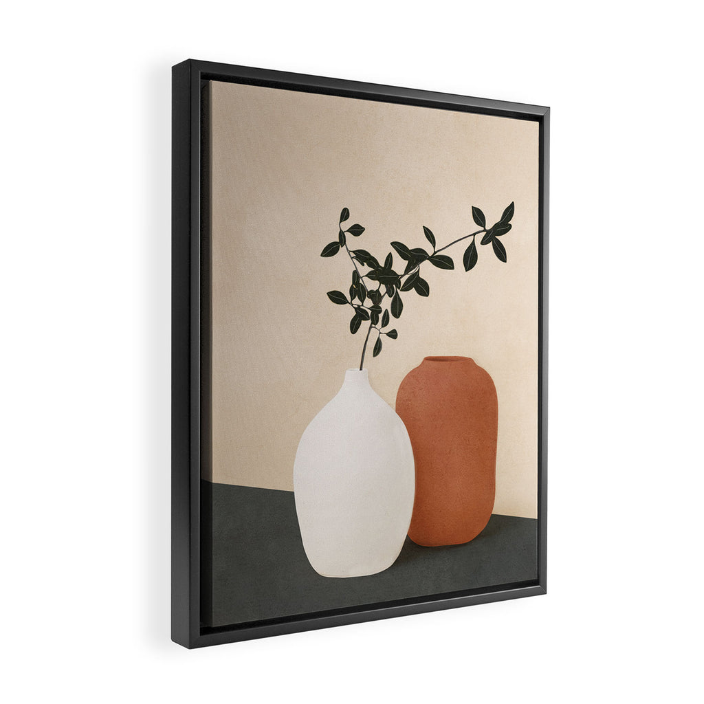 Vase Design 5 Framed Canvas Print Gallery Image 2