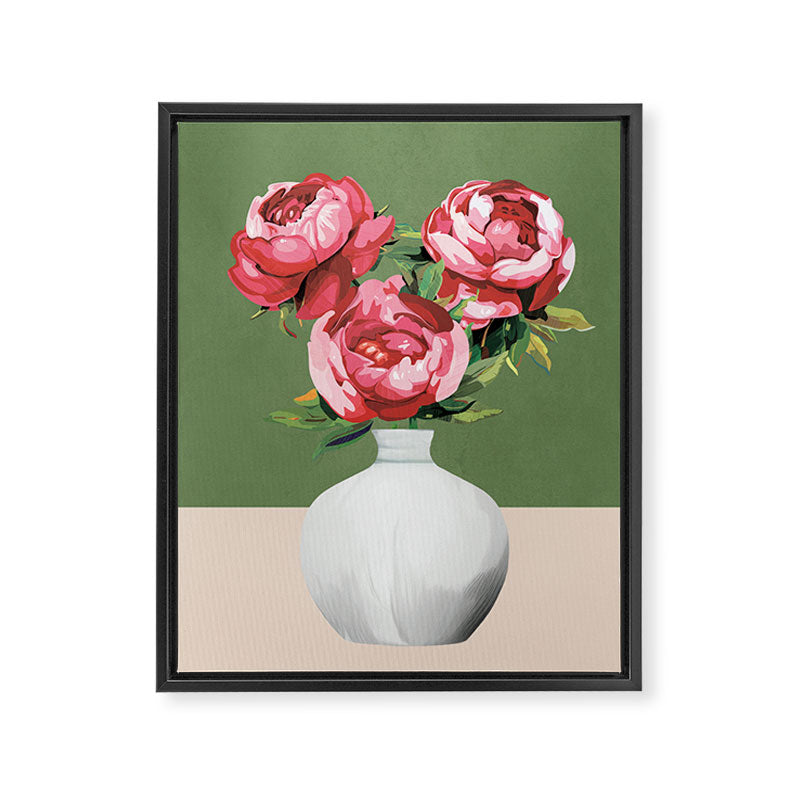 Vase of Flowers 1 Framed Canvas Print Gallery Image 6