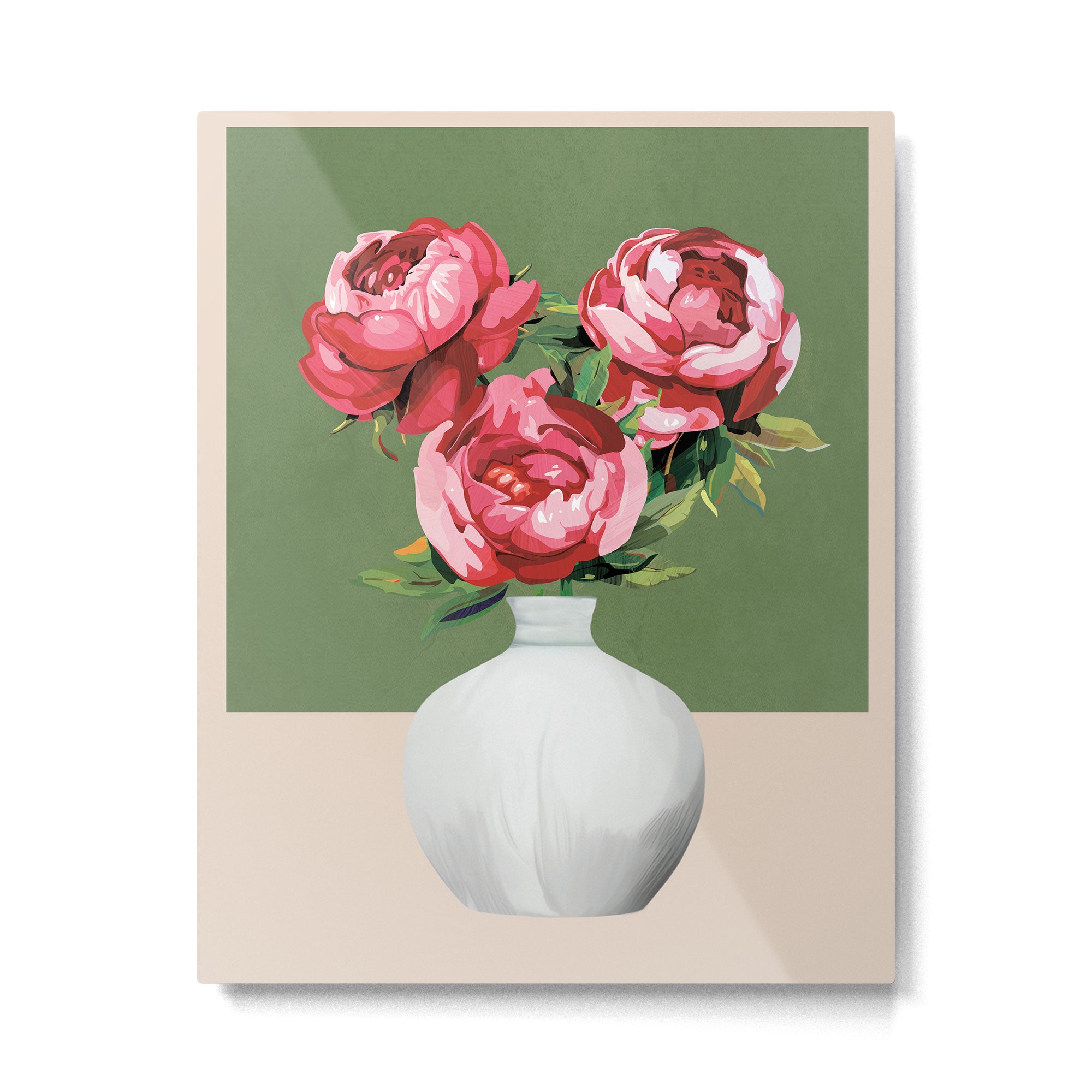 Vase of Flowers 1 Metal Print Gallery Image 4
