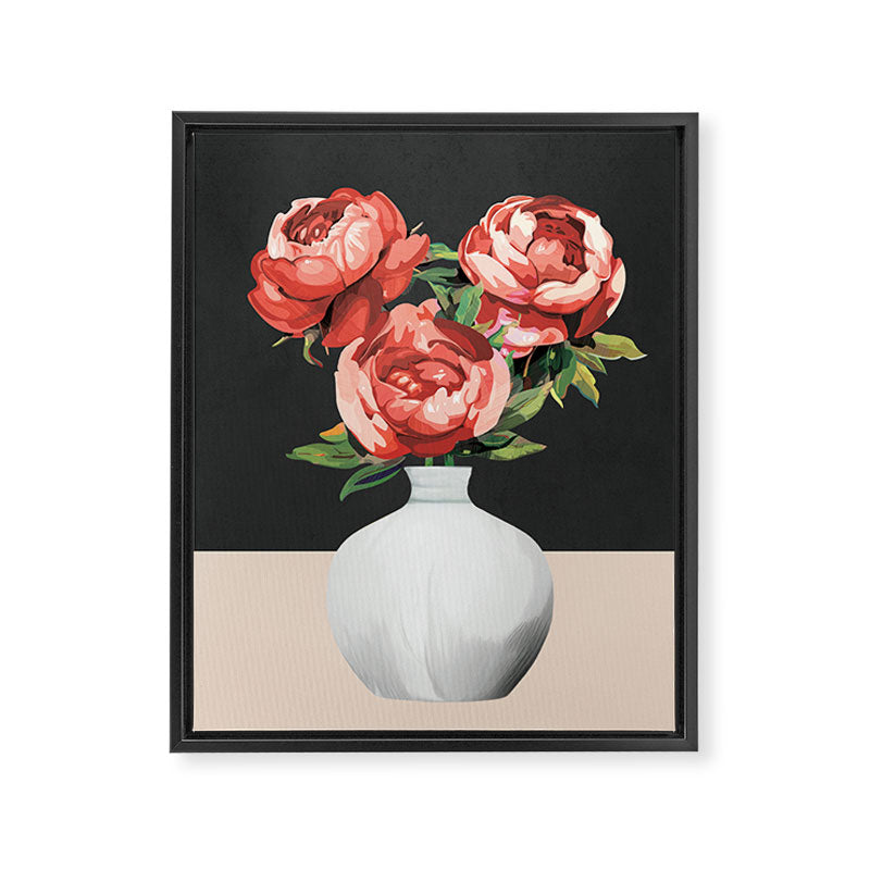 Vase of Flowers 3 Framed Canvas Print Gallery Image 6