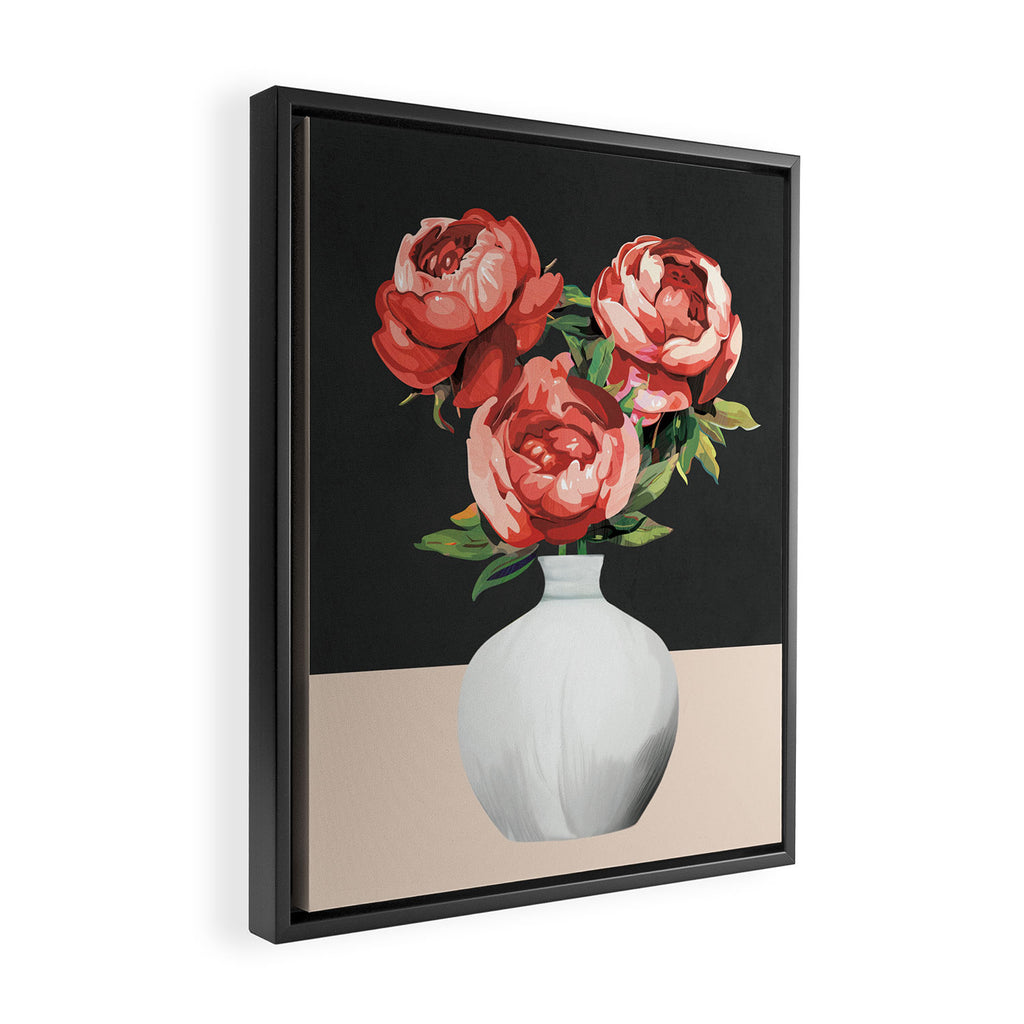 Vase of Flowers 3 Framed Canvas Print Gallery Image 2