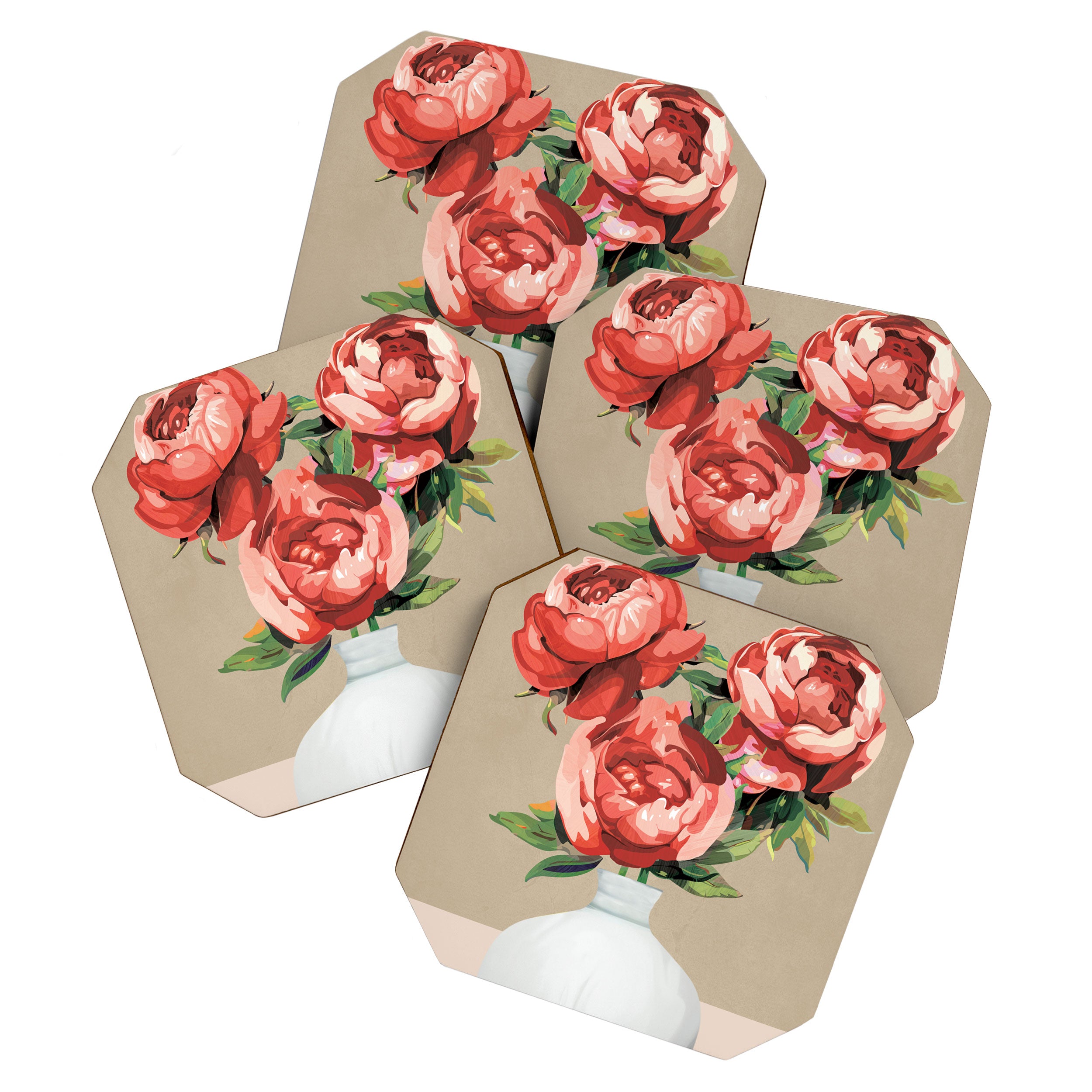 Vase of Flowers 4 Coaster Gallery Image 1