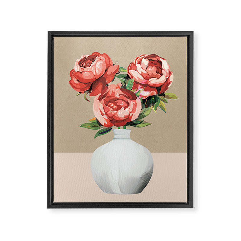 Vase of Flowers 4 Framed Canvas Print Gallery Image 6