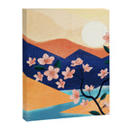 Warm spring sunchine near the flowing river Canvas Print Gallery Image 8