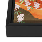 Warm spring sunshine beneath the ridge  Framed Canvas Print Gallery Image 3