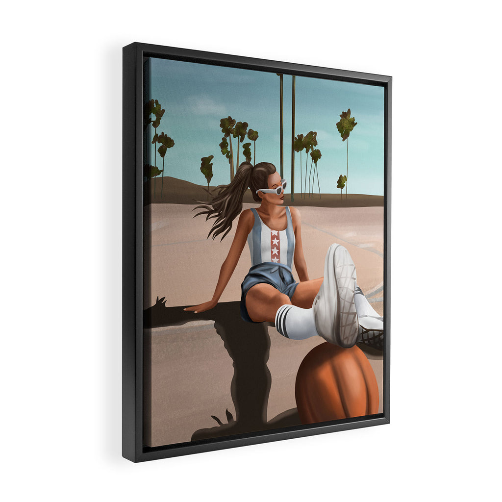 West Coast Vibes Framed Canvas Print Gallery Image 2
