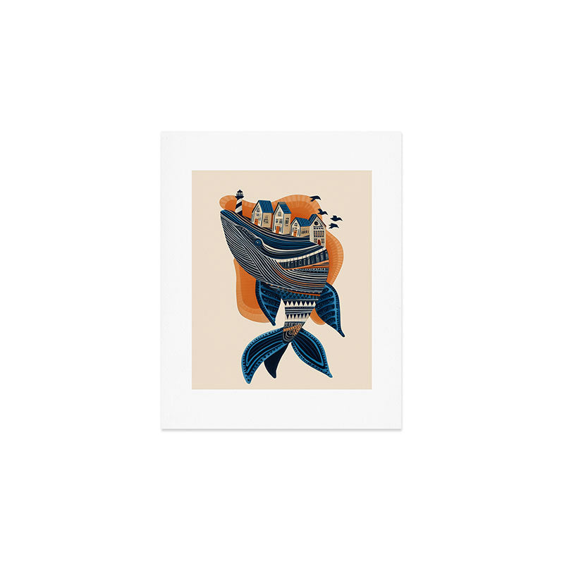 Whale Village Art Print Gallery Image 1