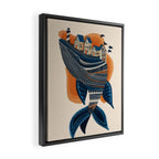 Whale Village Framed Canvas Print Gallery Image 2