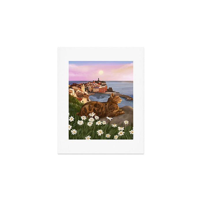 Whiskers in the Wildflowers Art Print Gallery Image 1