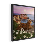 Whiskers in the Wildflowers Framed Canvas Print Gallery Image 2