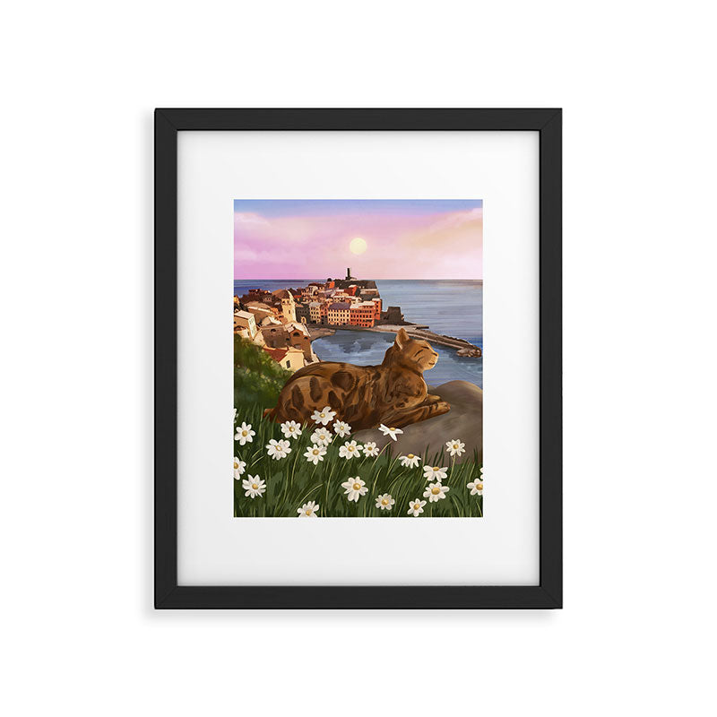 Whiskers in the Wildflowers Framed Art Print Gallery Image 5