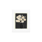 White Daisy Bouquets in Vase 4 Art Print Gallery Image 1