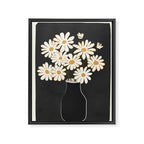White Daisy Bouquets in Vase 4 Framed Canvas Print Gallery Image 6