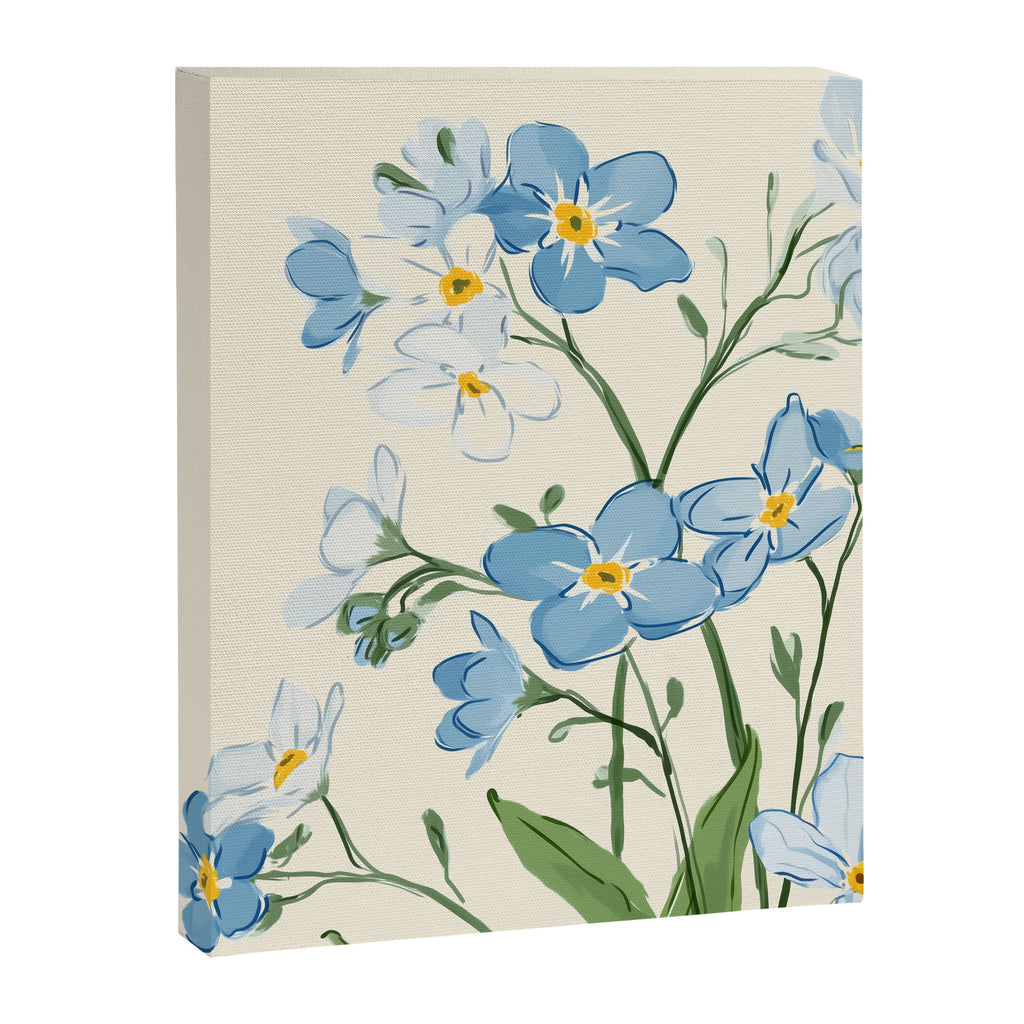 Wildflower Garden in Soft Tones Canvas Print Gallery Image 6