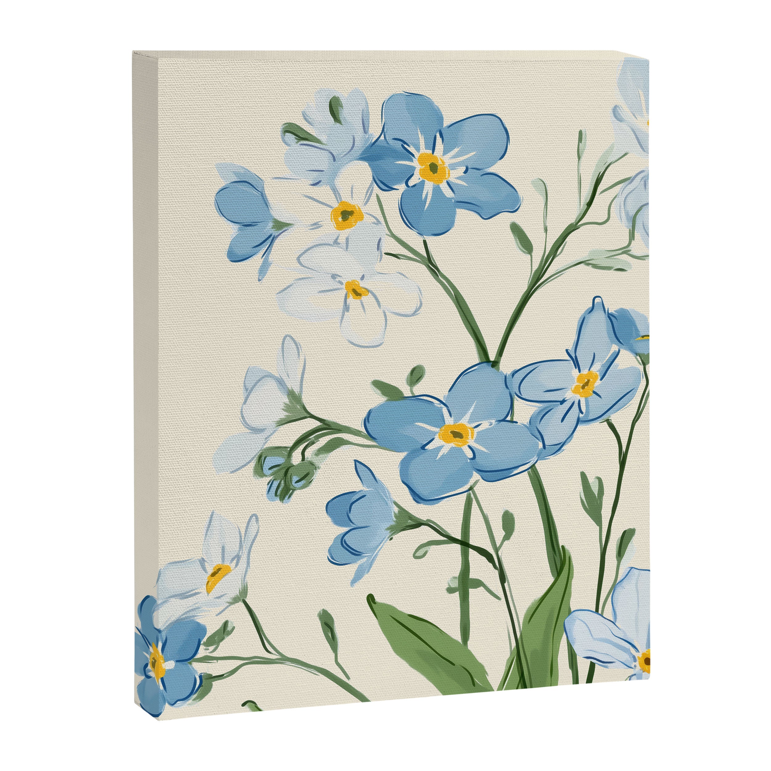 Wildflower Garden in Soft Tones Canvas Print Gallery Image 6