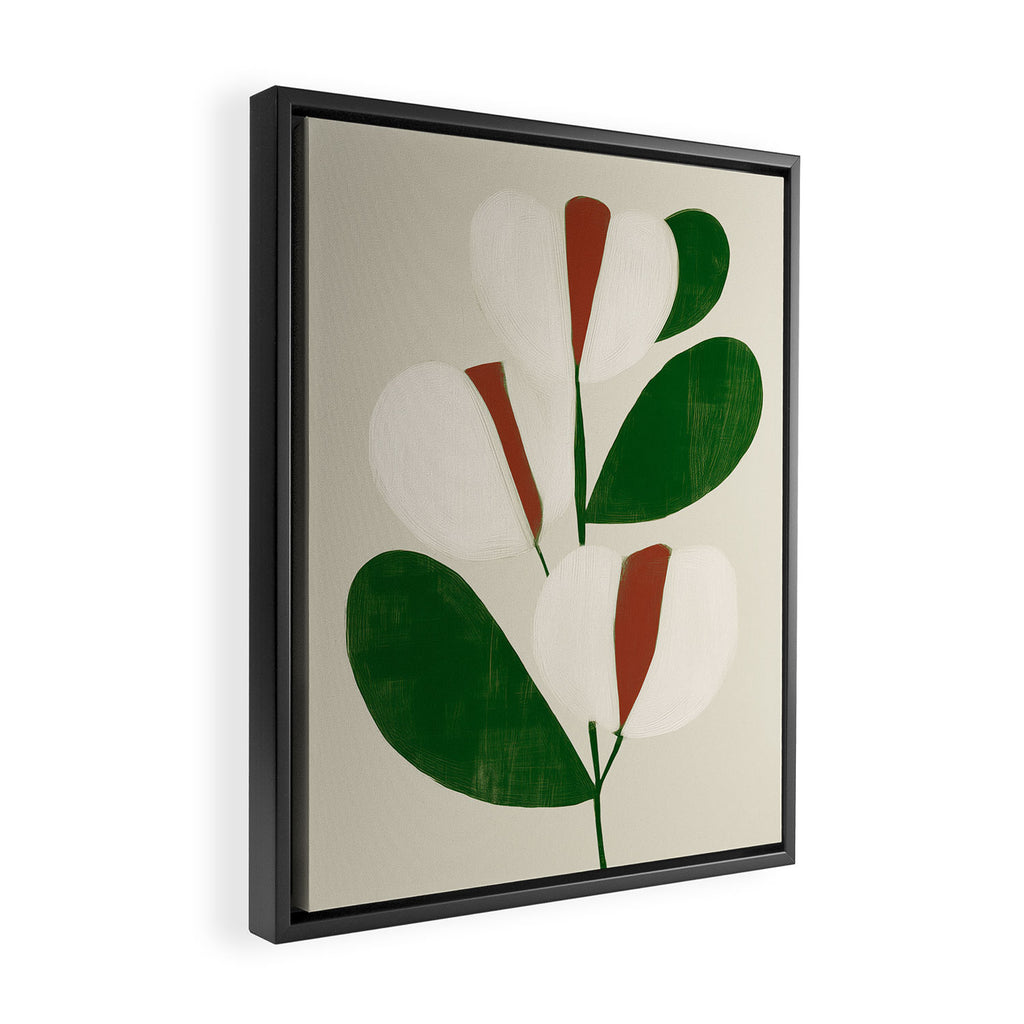 Winter Petals Framed Canvas Print Gallery Image 2