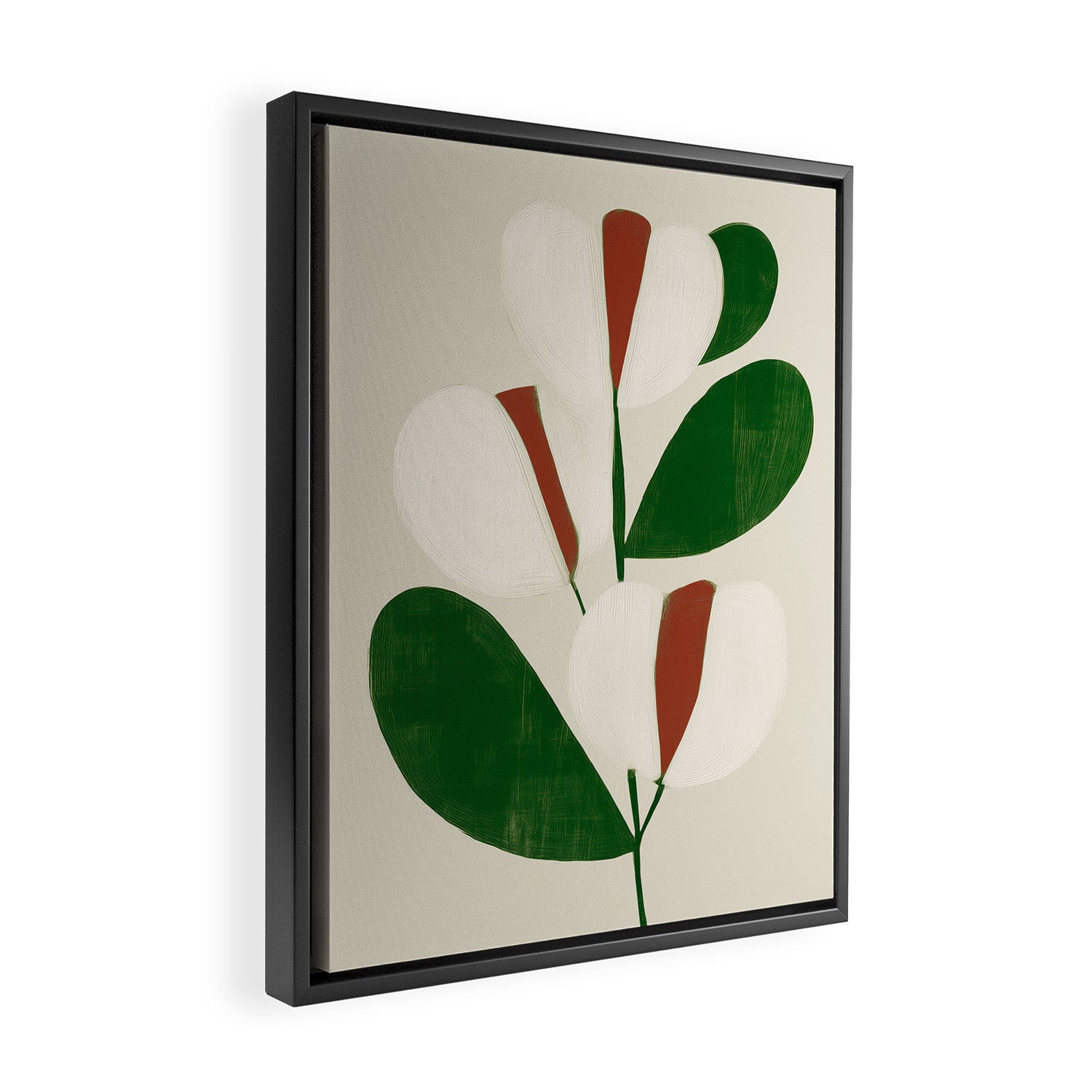 Winter Petals Framed Canvas Print Gallery Image 2