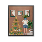 Wooden floors, walls and window sills Framed Canvas Print Gallery Image 6