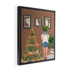 Wooden floors, walls and window sills Framed Canvas Print Gallery Image 2