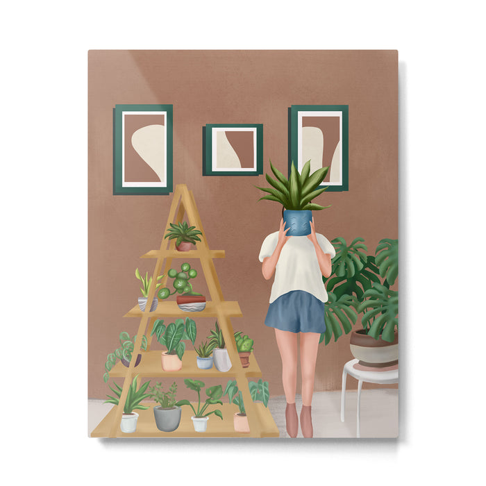 Wooden floors, walls and window sills Metal Print Gallery Image 1