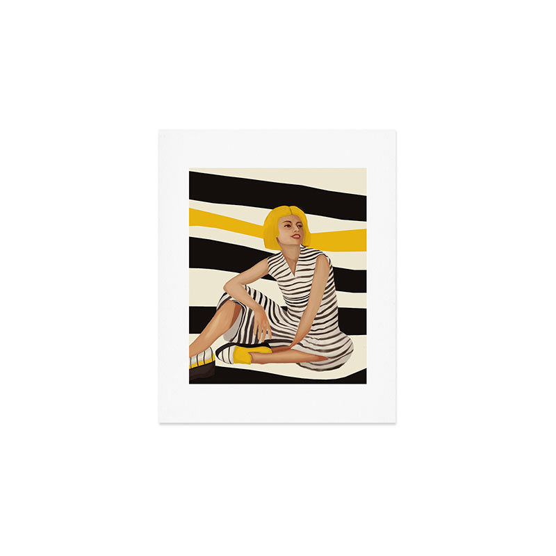 Yellow Noise Art Print Gallery Image 1