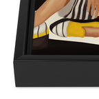 Yellow Noise Framed Canvas Print Gallery Image 3