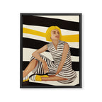 Yellow Noise Framed Canvas Print Gallery Image 6