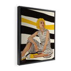 Yellow Noise Framed Canvas Print Gallery Image 2