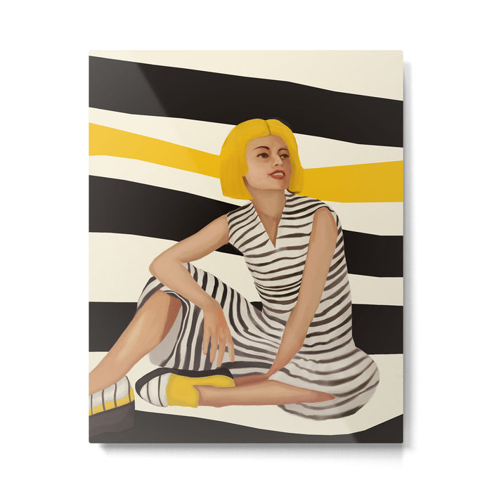 Yellow Noise Metal Print Gallery Image 1