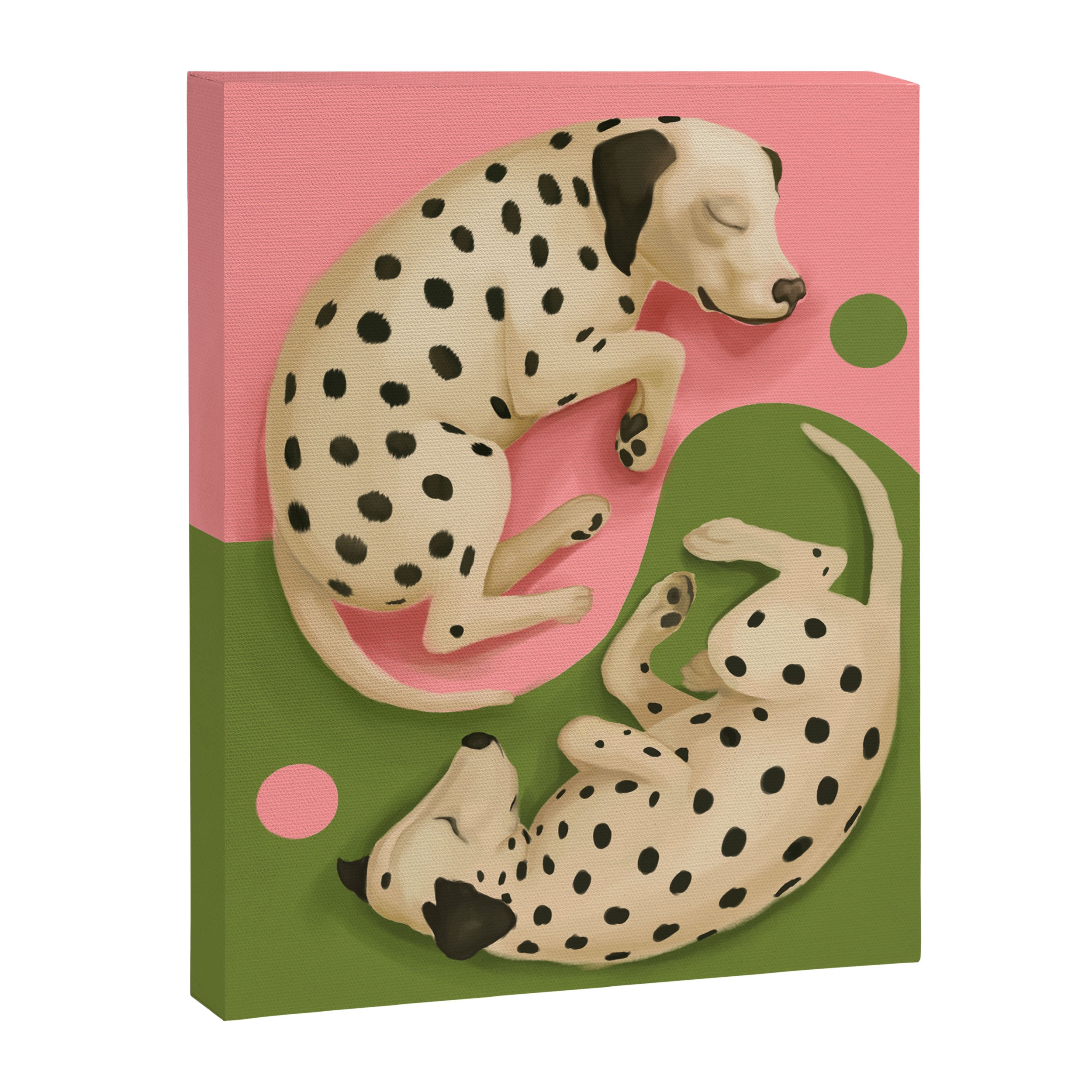 Yin and Yang Dalmatians Canvas Print Gallery Image 6