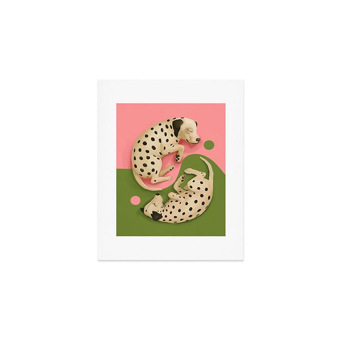 Yin and Yang Dalmatians Art Print Gallery Image 1