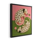 Yin and Yang Dalmatians Framed Canvas Print Gallery Image 2