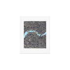 London color map city drawing illustration Thames Art Print Gallery Image 1