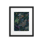 Atlas Moth  Mushroom Night Framed Art Print Gallery Image 4