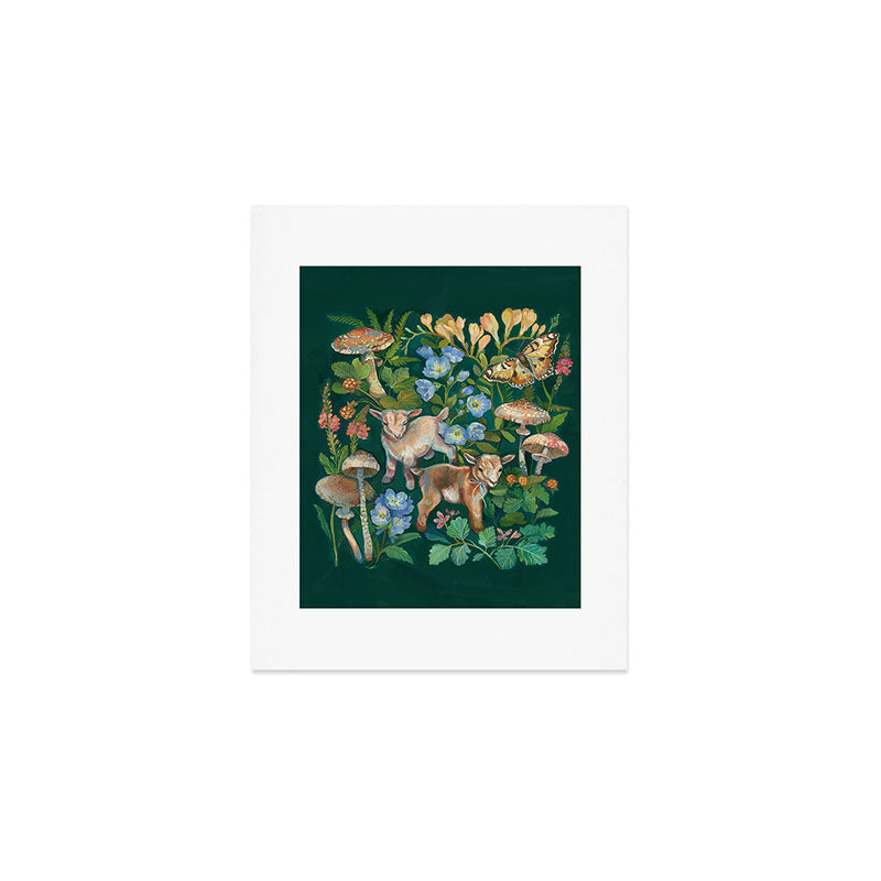Baby Goat Garden Art Print Gallery Image 1