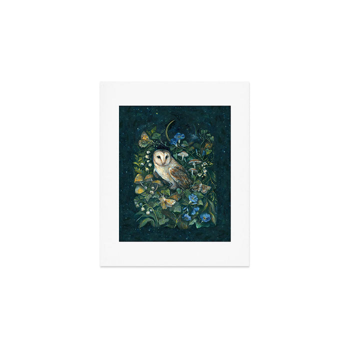 Barn Owl Forest Art Print Gallery Image 1