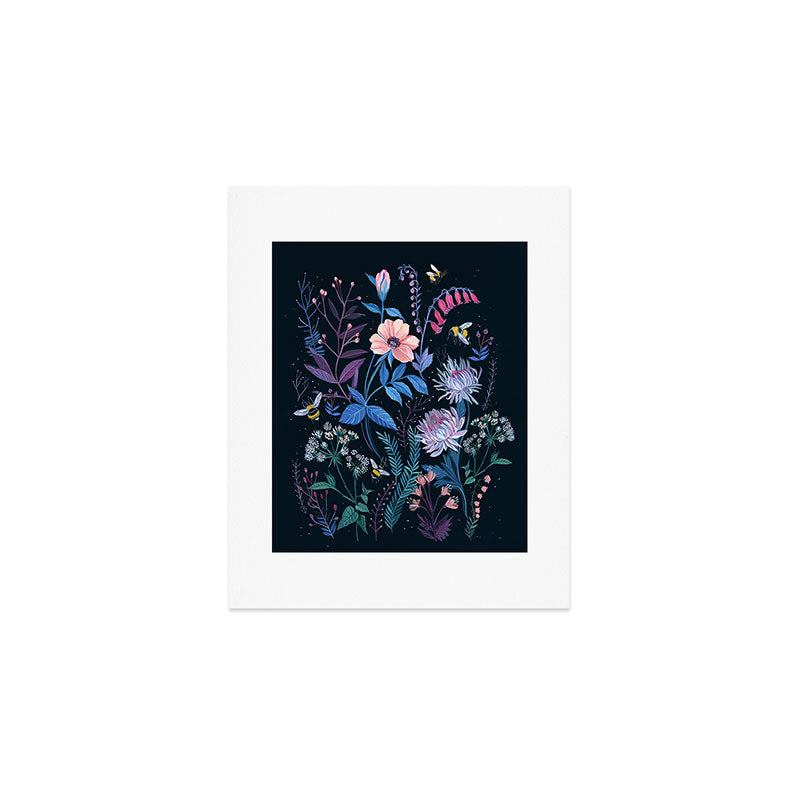 Bees Garden Art Print Gallery Image 1