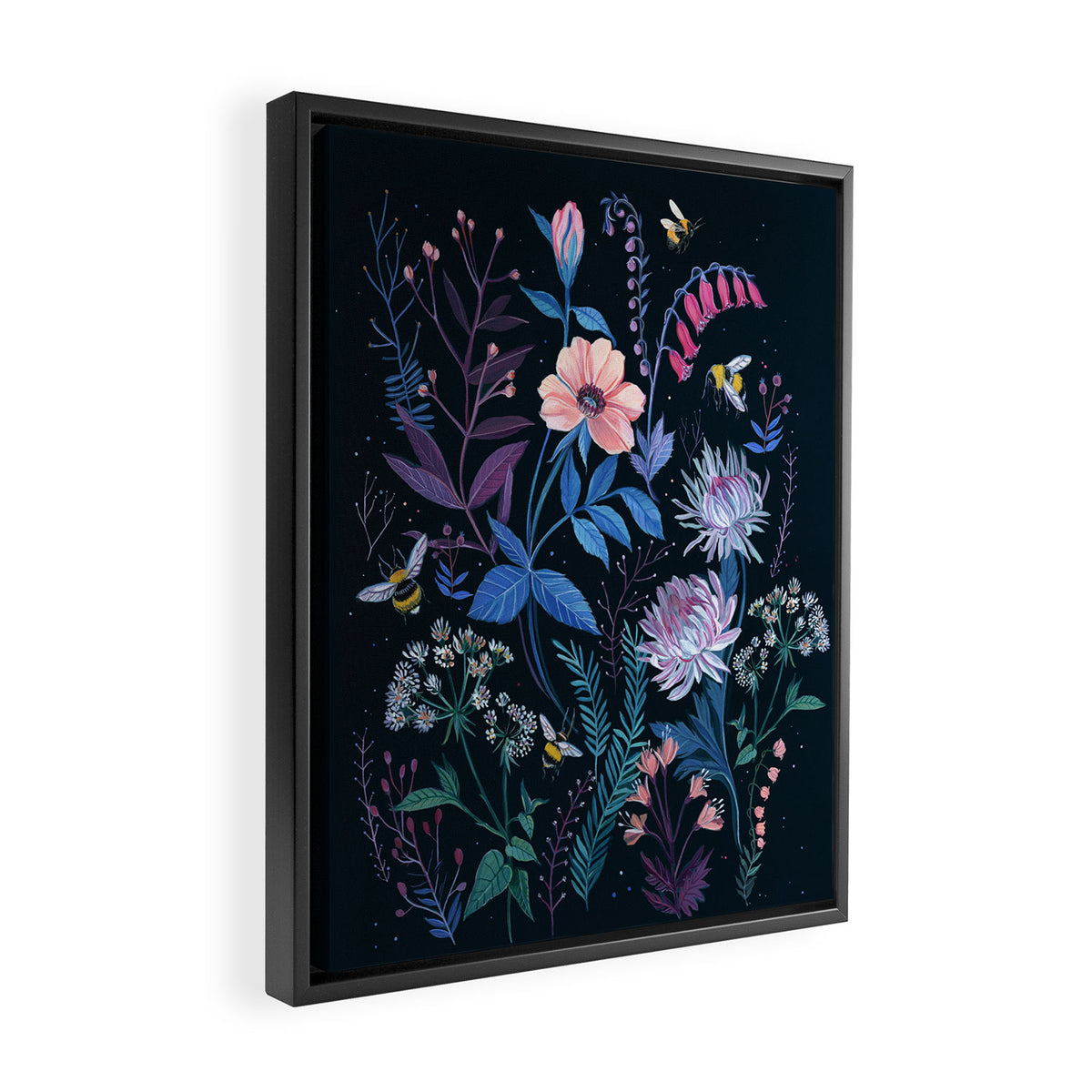 Bees Garden Framed Canvas Print Gallery Image 2