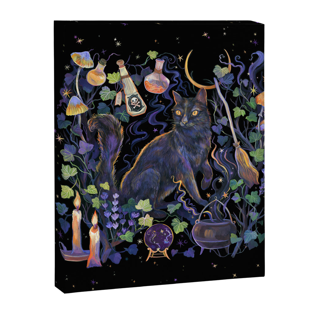 Black Cat Canvas Print Gallery Image 8