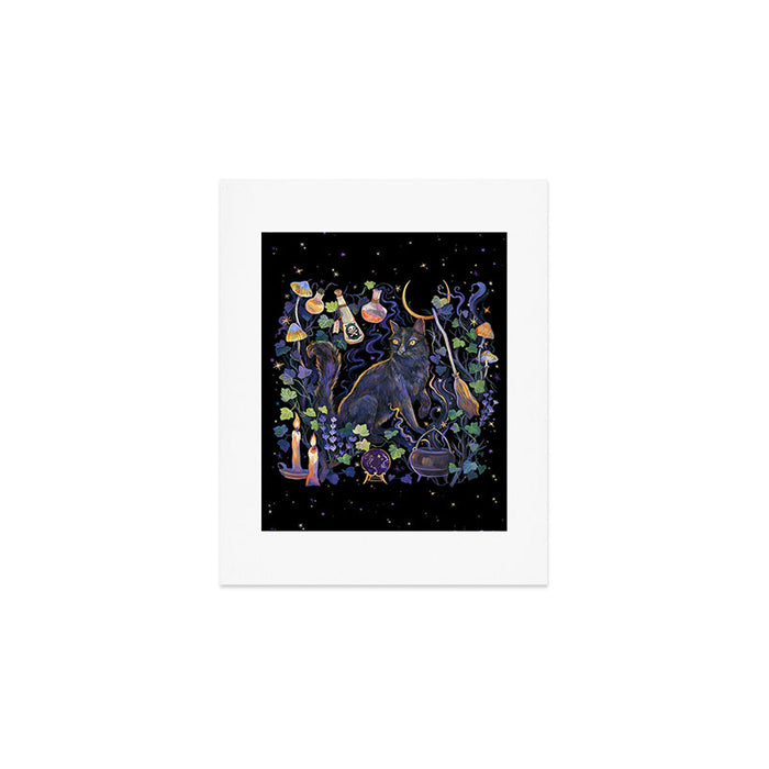 Black Cat Art Print Gallery Image 1