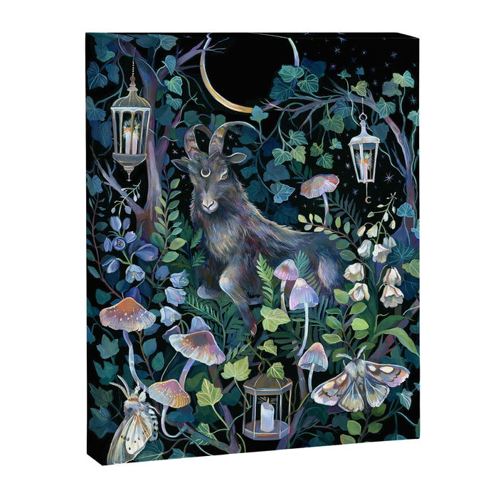 Black Goat Moon Garden Canvas Print Gallery Image 1