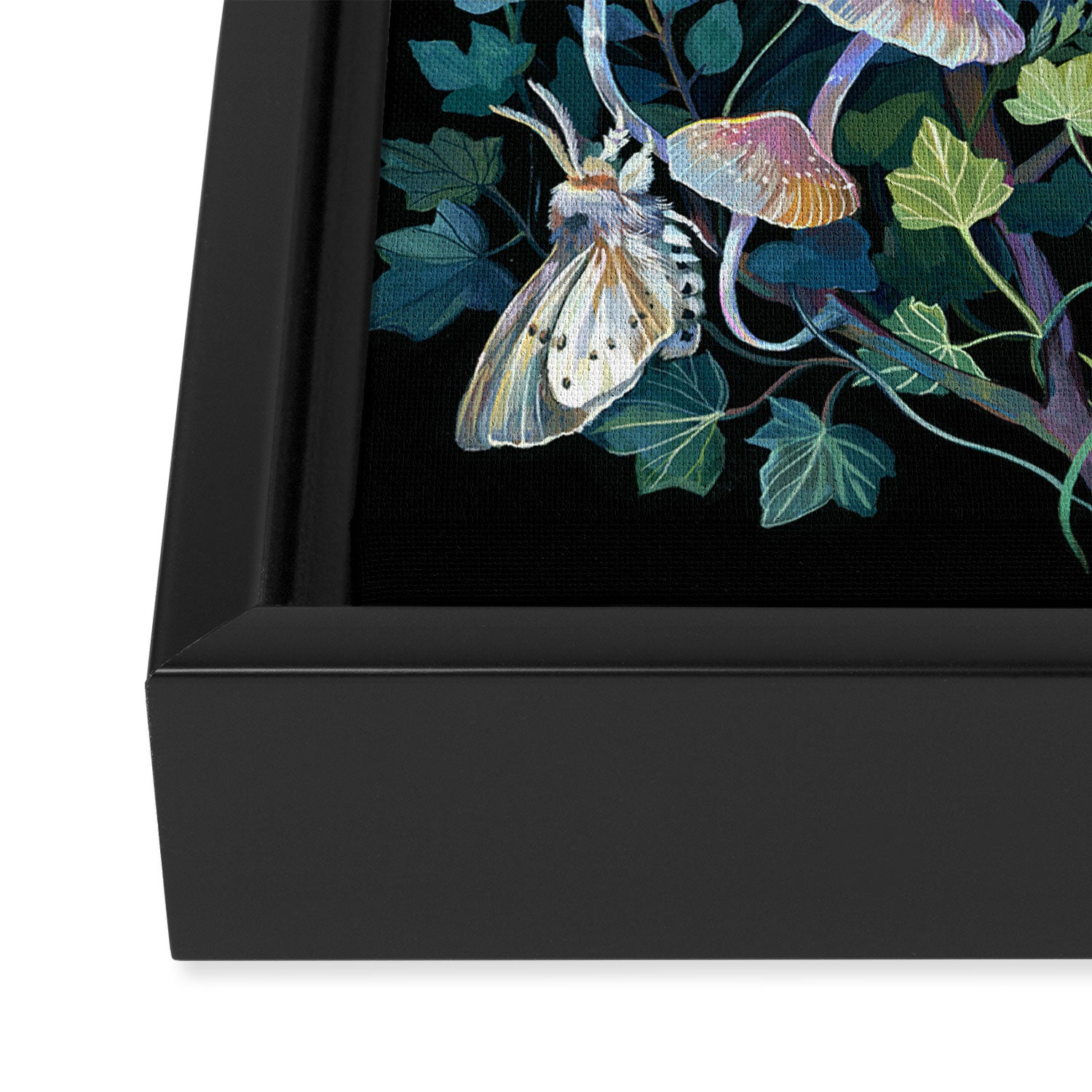 Black Goat Moon Garden Framed Canvas Print Gallery Image 3