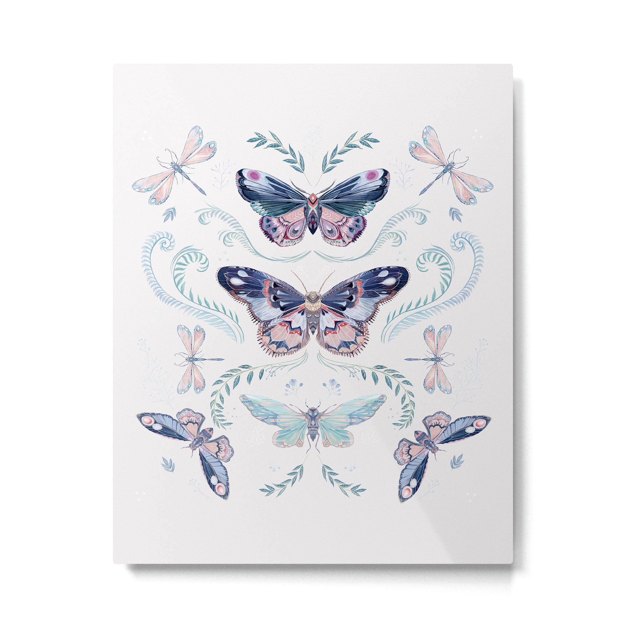 Butterflies painting Metal Print Gallery Image 6