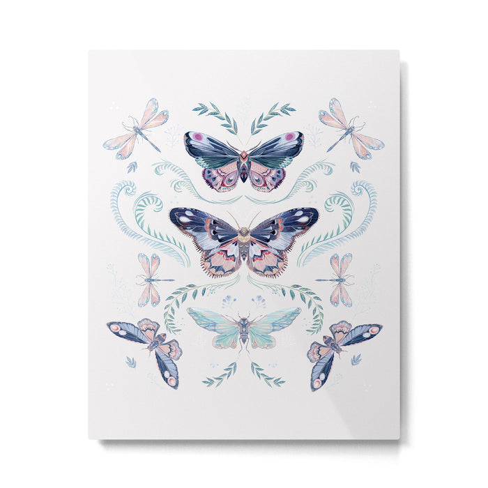 Butterflies painting Metal Print Gallery Image 1