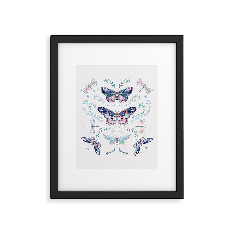 Butterflies painting Framed Art Print Gallery Image 6