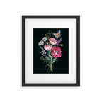 Butterfly Floral Bouquet Framed Art Print Gallery Image 6