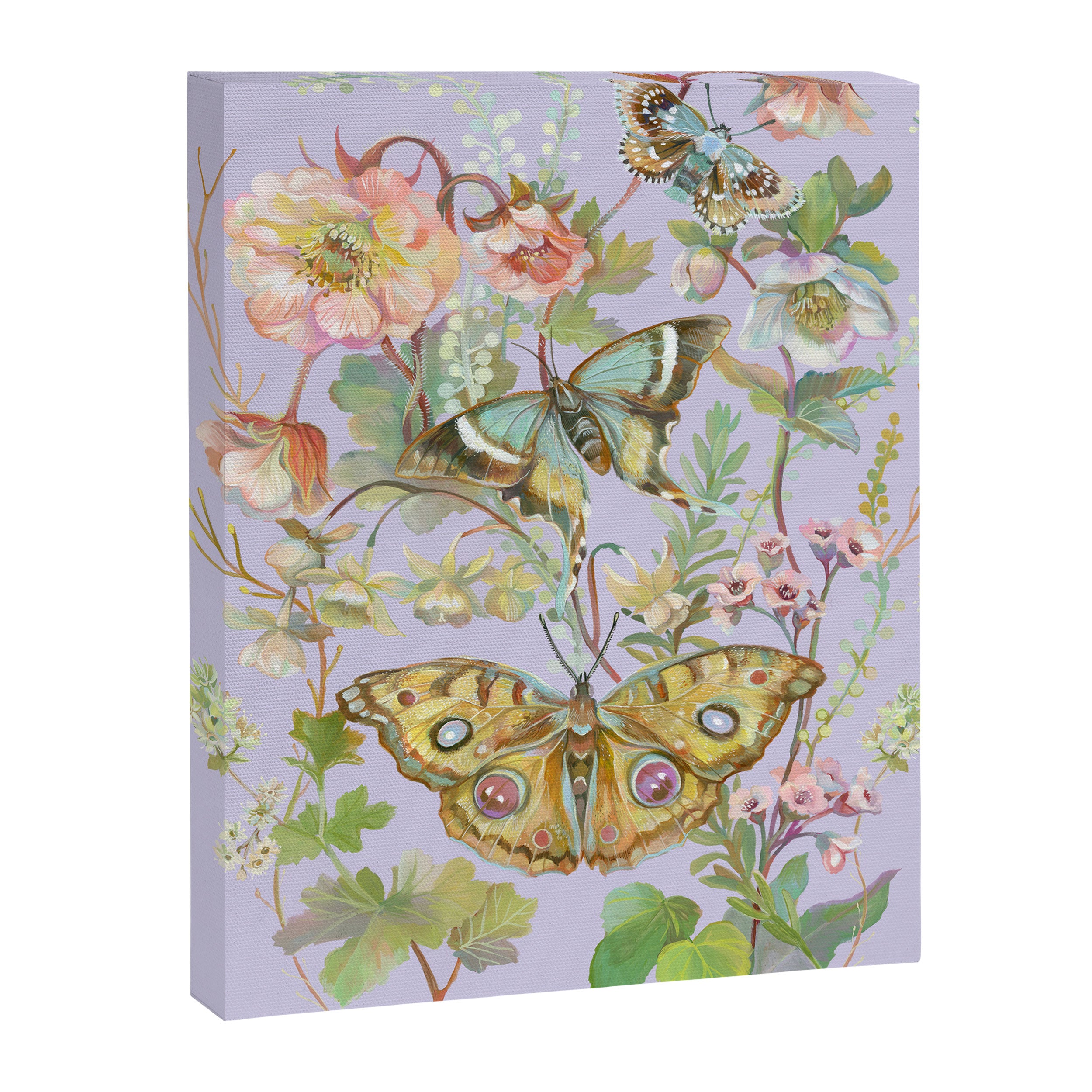 Butterfly Purple Garden Canvas Print Gallery Image 8