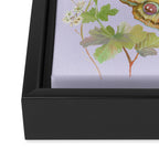 Butterfly Purple Garden Framed Canvas Print Gallery Image 3